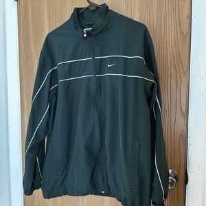 ❌SOLD❌Vintage Y2K Nike Check Swoosh‎ Green Sz L Large Windbreaker Jacket Light